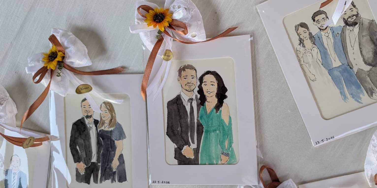 bomboniere acquerello matrimonio con confetti